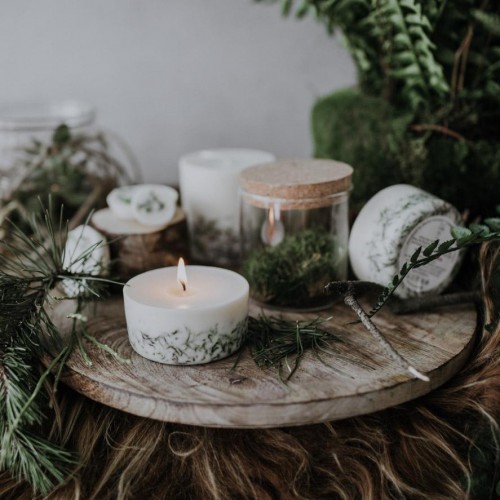 Moss Candles